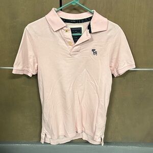 Abercrombie & Fitch Light Pink Polo Shirt